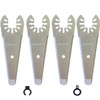 HEMUNC Oscillating Scraper Blades for Caulk Adhesive Sealant Removal for