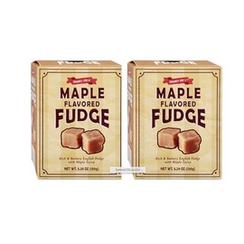 Seasonal Maple Syrup Flavored English Fudge Rich & Buttery Trade joe 5.29 oz each (Pack of 2)