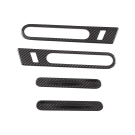 cartiangous Real Carbon Fiber Exterior Side Door Handle Cover Trim For Nissan GTR R35 08-16