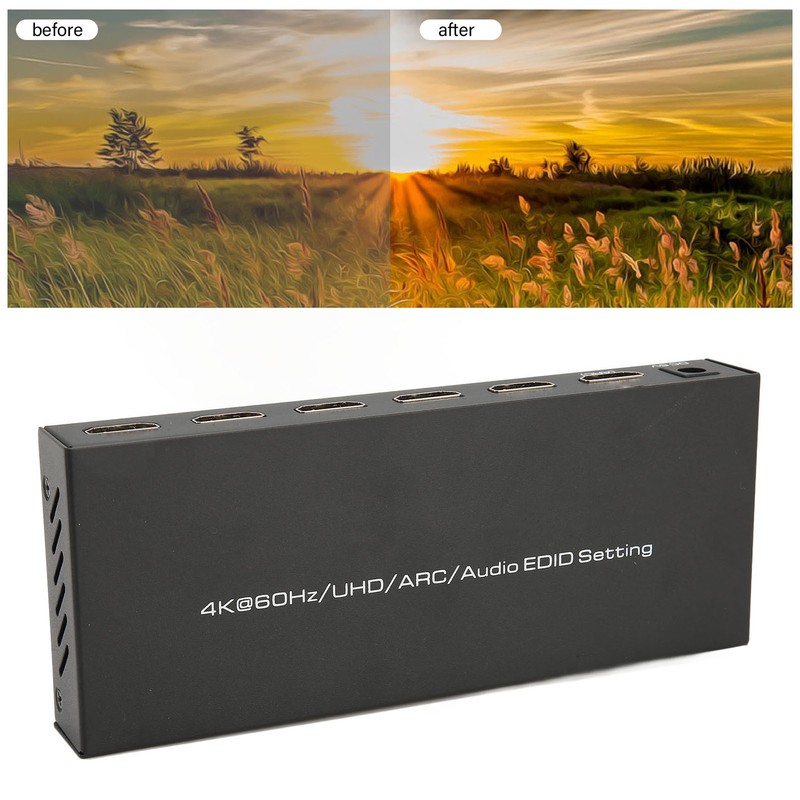 HDR HD Multimedia Interface Sound Extractor 5 Port 18Gbps Sound