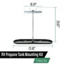 GRAND ORANGE Propane Tank Mounting Kit Fit for RV 20lb
