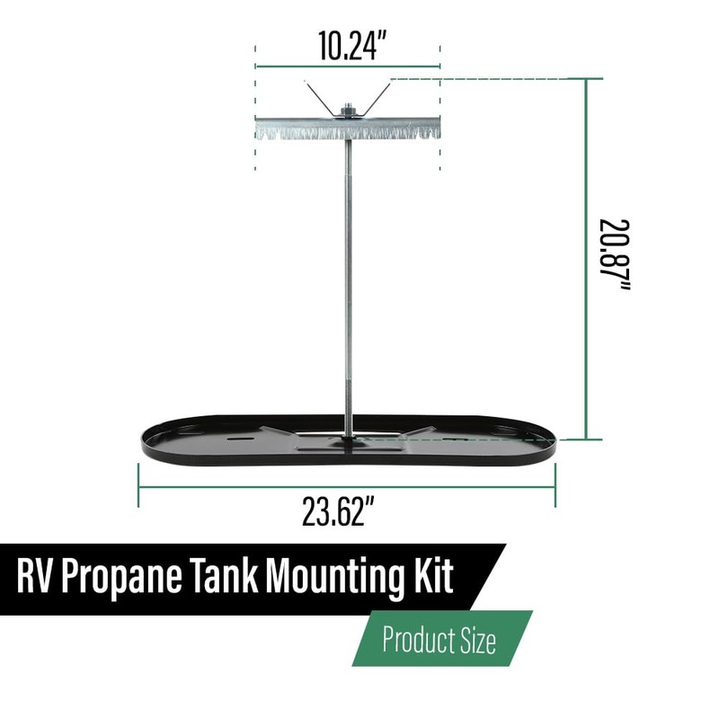 GRAND ORANGE Propane Tank Mounting Kit Fit for RV 20lb
