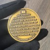 Military Prayer Challenge Coin - 'Be Strong and Courageous' Medallion