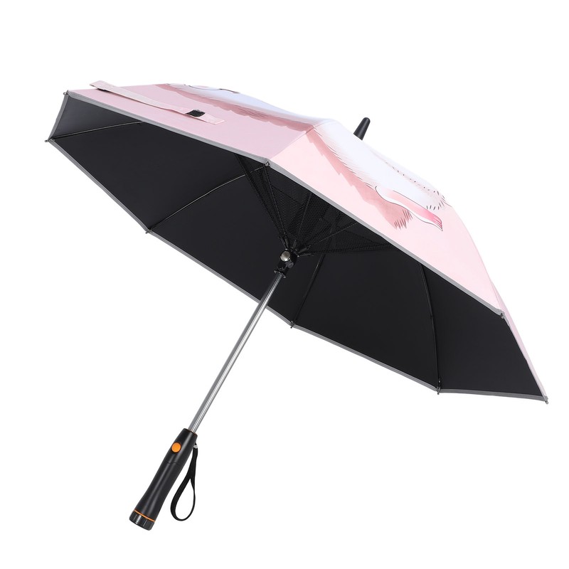 Portable Umbrella with Fan Reflective UPF 50+ Sun and Rain