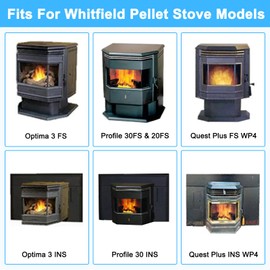 Combustion Exhaust Blower for Whitfield Profile 30 & Profile 20 & Optima 3 & Optima 2 & Traditions T300P & Quest Plus Pellet Stoves, 12050011 Exhaust Fan Blower Motor for Whitfield Pellet Stoves