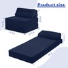 MeMoreCool Convertible Sofa Bed Folding Bed Chair, Boneless Sleeper Chair