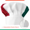 XLSXEXCL Italian Flag Apron and Chef Hat Set, Waterproof Cooking