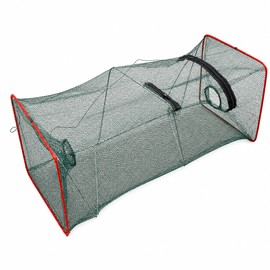 Collapsible Fish Trap for Outdoor Fishing - Portable Mesh Fish Cage for Catching Small Fish, Crab, Shrimp and Crayfish