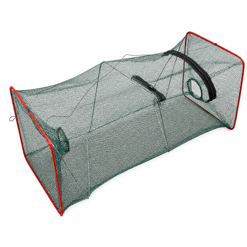 Collapsible Fish Trap for Outdoor Fishing - Portable Mesh Fish