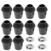 10pcs Threaded Bass Drum Spur/Floor Tom Leg Tips Rubber Feet