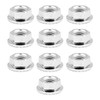 Pack of 10 Flange Nuts M10 x 1.25 Fine Thread