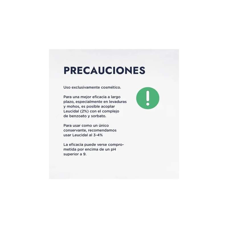Leucidal, Conservador Cosmético Natural Amplio Espectr 250g