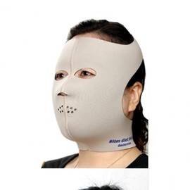 Facial Mask Beauty Full Body Slim Mask Stretch Slim Beauty Facial Mask beige