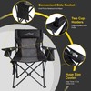 FAIR WIND Oversized Padded Camping Chair with Footrest Stool Set