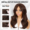 WIGER Layered Realistic Wavy Wigs for Women Natural-looking Synthetic Wigs