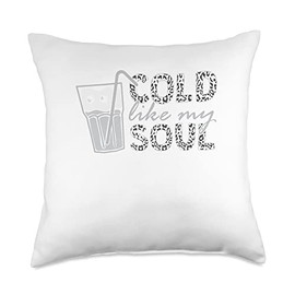 Cold Like My Soul Iced Coffee Throw Pillow