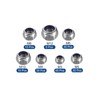 MECCANIXITY 170Pcs Lock Nuts 304 Stainless Steel Hex Nuts, Hex