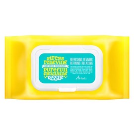 Arial Stress Relieving Pureful Cleansing Tissue, 80 sheets, 1 pc / 아리얼 스트레스 릴리빙 퓨어풀 클렌징 티슈, 80매입, 1개