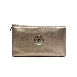 Eye Footwear Women's Long & Son By Eye Small Clutch, Wristlet, Shoulder,Cross-Body Bags 3141 (Silver Gunmetal)