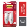 Command White Wire Hooks, Organize Damage-Free, 2-Hooks, 4-Strips (17068ES)
