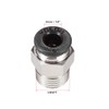 sourcing map Straight Pneumatic Push to Quick Connect Fittings 1/4NPT