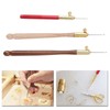 Crochet Hook, 3-Piece Embroidery Crochet Hooks with 9 Needles, Wooden