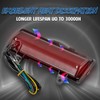 NATGIC Motorcycle Tail Light Tri Bar Tail Light L-E-D Brake