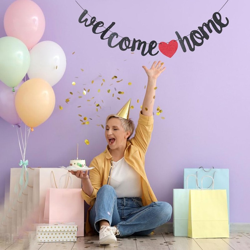 Welcome Garland, Welcome Home Banner Decoration, Welcome Home Banner, Welcome