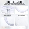 Hoolerry 6 Pcs Zippered Transparent Cases Clear Hard Plastic Zipper