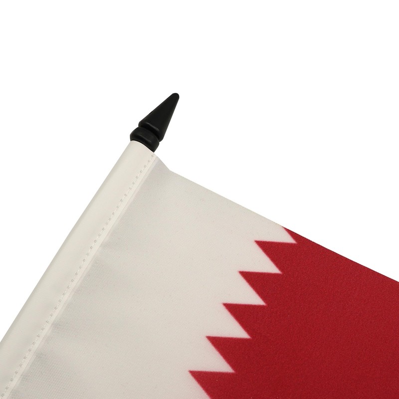 Qatar Table Flag 4'' x 6'' - Qatari Desk Flag