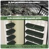 WANLECY 8 Pockets Vertical Planters Indoor Outdoor Living Wall Mounted