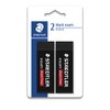 Staedtler Exam Dust-free Eraser, Black (Pack of 2)