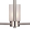Westinghouse Lighting 6227500 Sylvestre Chandelier, 3-Light, Brushed Nickel