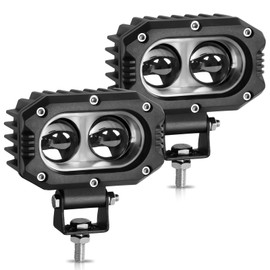 2 PCS Led Pod Lights Flood Light 4 Inch Led Cube Light Z4F+69 Bracket Bull Bar Fog Lights Work Auxiliary Lights Universal Clamp Bracket Led Driving Light for Truck ATV UTV SUV Off Road Motorcycle