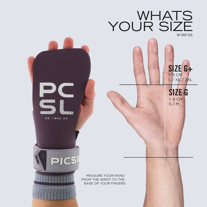 PICSIL Phoenix Grips+ Wrist Pads + Carry Bag, Magnesium Free,