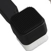 2Pcs Facial Cleansing Brush Effective Soft Black White Square Face
