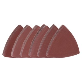 sourcing map 60pcs Triangular Hook & Loop Sandpapers 240/320/400/600/800/1000 Grits 3-1/8" Aluminum Oxide Sanding Pads Mouse Detail Sander Papers Multitool Sheets Set (10pcs of Each Grits)