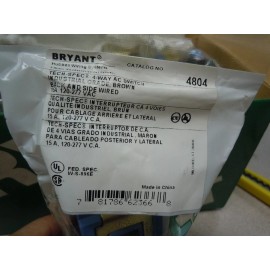 BRYANT Wall Switch,White,1