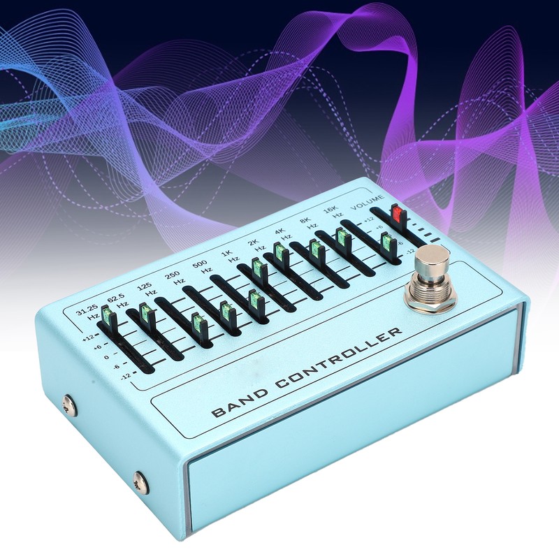 Sound Equalizer 10 Band EQ Pedal Guitar Bass Tuning Accessories