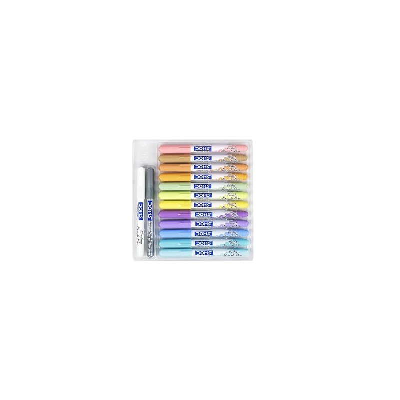 Doms Super Soft Tip Pastel Shades Brush Pen Set |