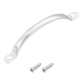 QUARKZMAN Stainless Steel Door Handles, 1 Piece 120 mm/4.72 Inch Long Door Handle with Screws, Cabinet and Drawer Hardware Handles
