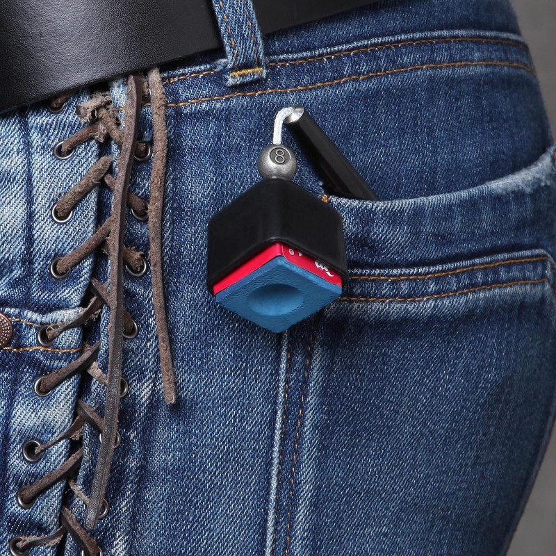 OKKO Pocket Chalker Billiard Pool Cue Chalk Holder Black