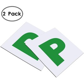 ORCHIDS Fully Magnetic P Plates for New Drivers, 2 Pack Whole-Magnetic Plate - Non Scratch Vehicle Paint