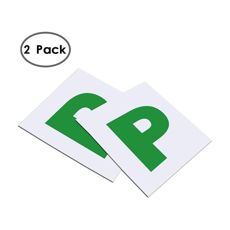 ORCHIDS Fully Magnetic P Plates for New Drivers, 2 Pack