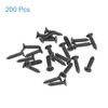 sourcing map M3 x 12mm Wood Screws Phillips Flat Head