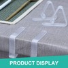 Xumann 12 Pcs Table Cloth Clip, 2 Size Clear Tablecloth