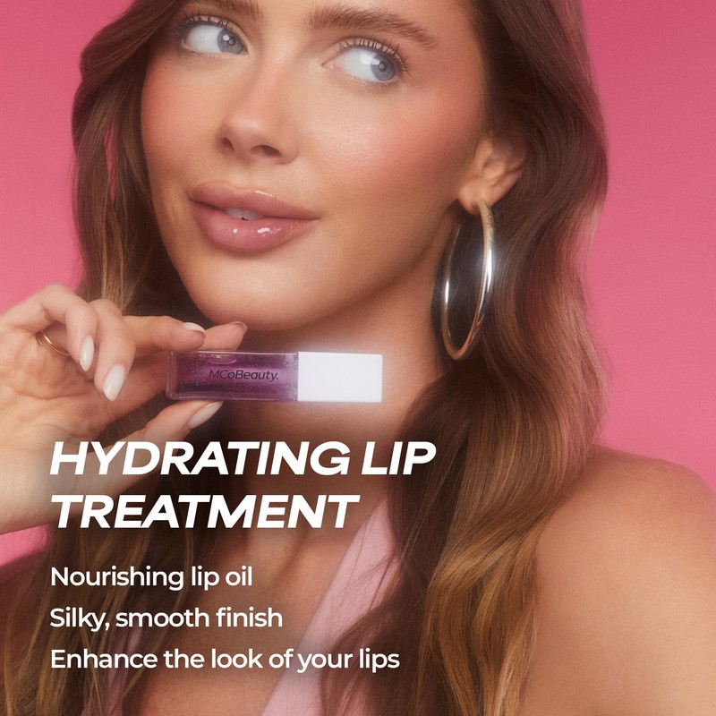 MCoBeauty Lip Oil Hydrating Treatment Tinted Lip Gloss - Sheer