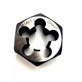 Unbranded/Generic M14 X 1.50 METRIC CARBON STEEL HEX RETHREADING DIE - NEW!