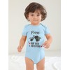 BesserBay Baby Romper Bodysuit Short Sleeve First Father's Day Gift