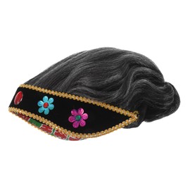 Beavorty Elderly Wig Set Kids Old Lady Role-playing Wig for Stage Shows and Dress-up